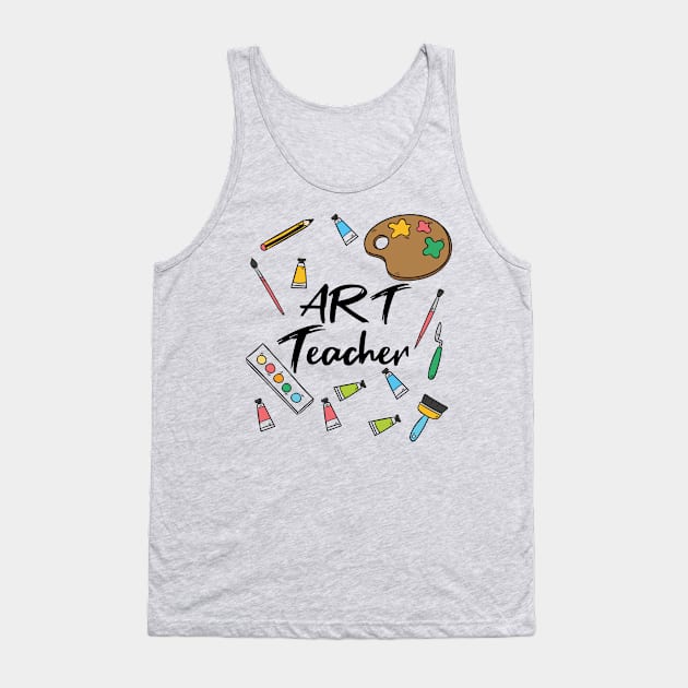 make art Teacher art gift teacher Tank Top by Gaming champion